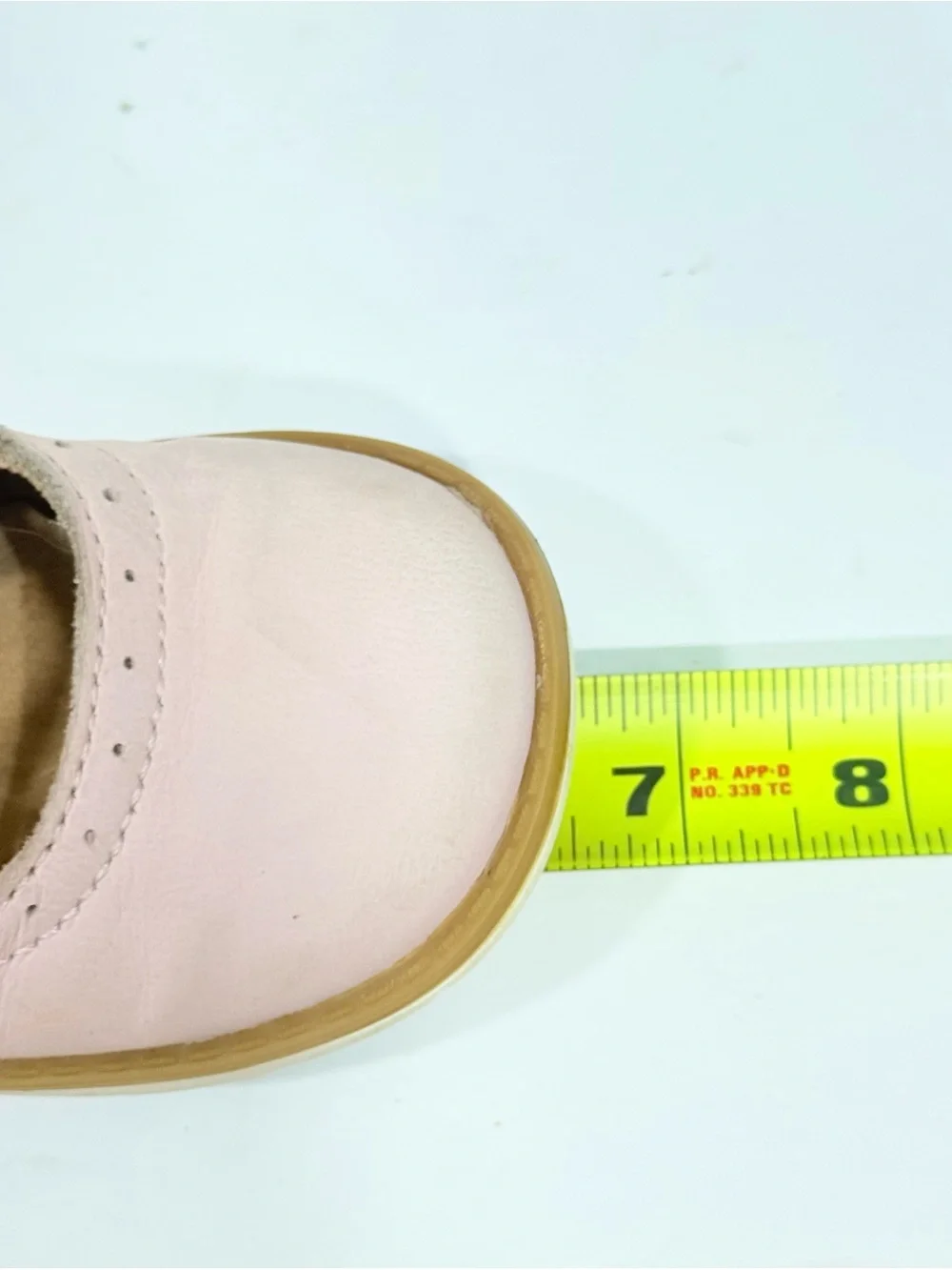 Stride Rite Coraline Light Pink Leather Double-Strap Mary Jane Shoes Size 7.5